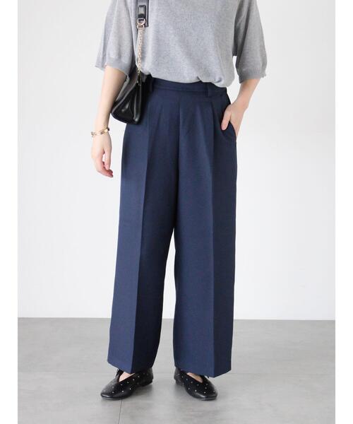 Te chichi TERRASSE（テチチテラス）の「タックストレートパンツ（その他パンツ・レディース・ブラック/オフホワイト/ブラウン/パープル/ネイビー・M/L）」の21枚目の写真