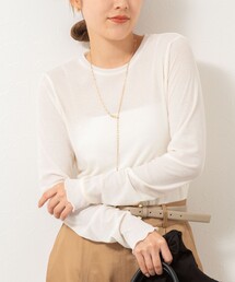 NOLLEY’S | ウォッシャブルシアーフライスロンT(Tシャツ/カットソー)