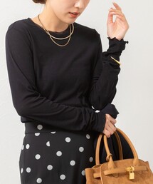 NOLLEY’S | ウォッシャブルシアーフライスロンT(Tシャツ/カットソー)