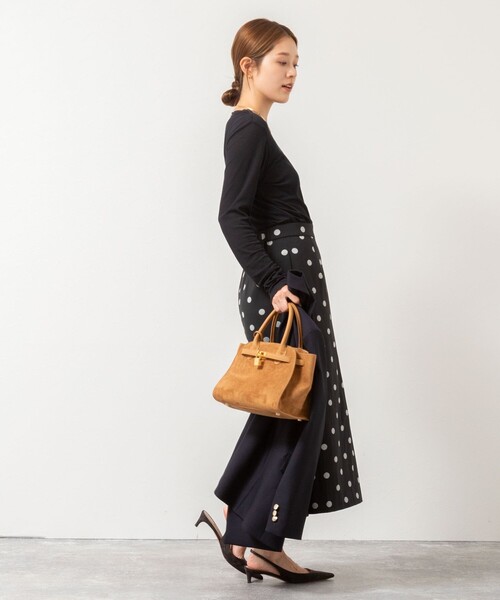 NOLLEY’S(ノーリーズ)の「ウォッシャブルシアーフライスロンT(Tシャツ/カットソー・レディース・ブラック/オフホワイト/ブラウン/ボルドー・38)」の12枚目の写真