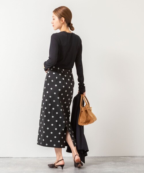 NOLLEY’S(ノーリーズ)の「ウォッシャブルシアーフライスロンT(Tシャツ/カットソー・レディース・ブラック/オフホワイト/ブラウン/ボルドー・38)」の13枚目の写真