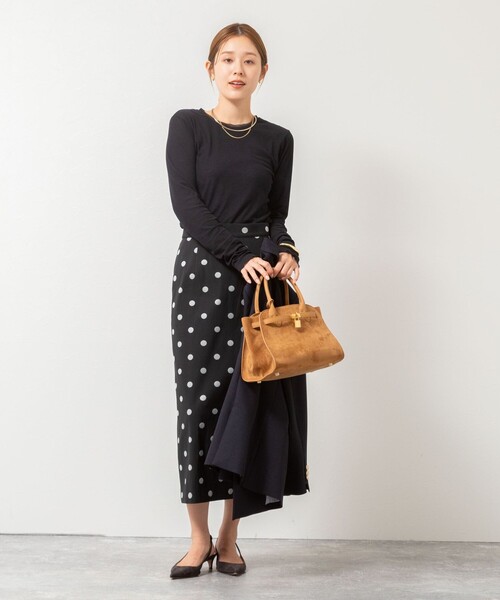 NOLLEY’S(ノーリーズ)の「ウォッシャブルシアーフライスロンT(Tシャツ/カットソー・レディース・ブラック/オフホワイト/ブラウン/ボルドー・38)」の14枚目の写真