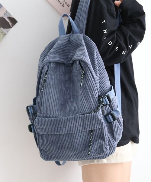 Miniministore(ミニミニストア)の「リュックサック コーデュロイ レディース(バックパック/リュック・レディース・ブラック/ブルー/キャメル・FREE)」の2枚目の写真