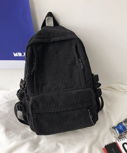 Miniministore(ミニミニストア)の「リュックサック コーデュロイ レディース(バックパック/リュック・レディース・ブラック/ブルー/キャメル・FREE)」の6枚目の写真