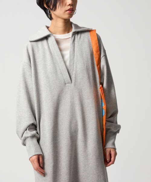 CITEN（シテン）の「＜CITEN＞スキッパーデザインスウェットワンピース（ワンピース・レディース・ライトグレー/ブラック・M/S）」の22枚目の写真