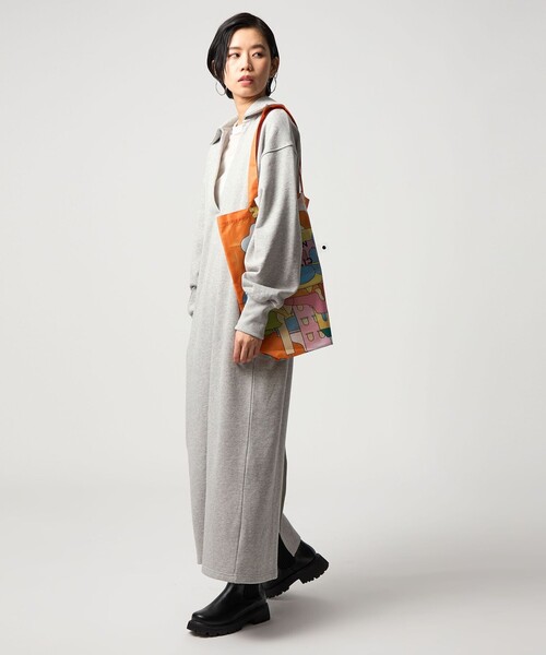 CITEN（シテン）の「＜CITEN＞スキッパーデザインスウェットワンピース（ワンピース・レディース・ライトグレー/ブラック・M/S）」の21枚目の写真