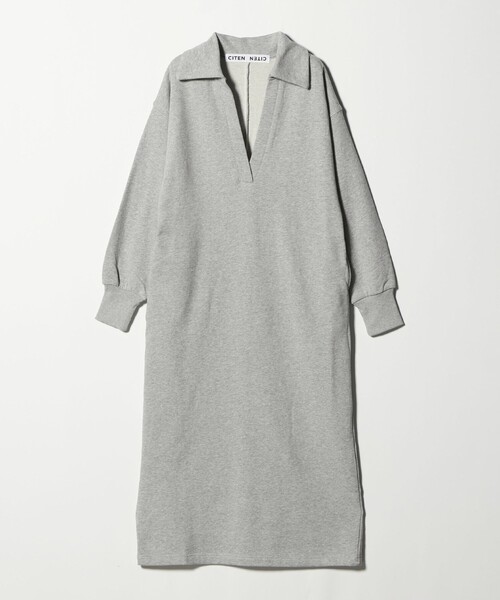 CITEN（シテン）の「＜CITEN＞スキッパーデザインスウェットワンピース（ワンピース・レディース・ライトグレー/ブラック・M/S）」の17枚目の写真