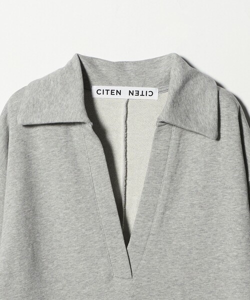 CITEN（シテン）の「＜CITEN＞スキッパーデザインスウェットワンピース（ワンピース・レディース・ライトグレー/ブラック・M/S）」の15枚目の写真