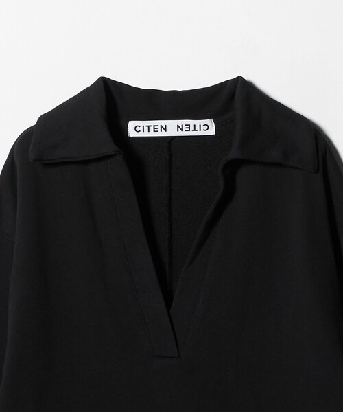 CITEN（シテン）の「＜CITEN＞スキッパーデザインスウェットワンピース（ワンピース・レディース・ライトグレー/ブラック・M/S）」の7枚目の写真