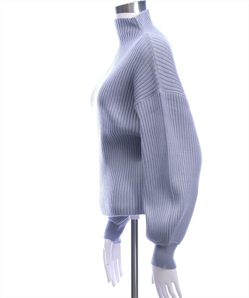 clear（クリア）の「ボトルネックゆるニットプルオーバー［大人 カジュアル 着回し力抜群］≪新色追加≫（ニット/セーター・レディース・ボルドー/アイボリー/ブラック/ブルーグレー/ライトグレー/ピンクベージュ/サックスブルー・F）」の10枚目の写真