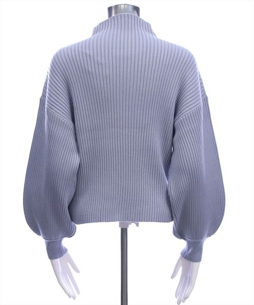 clear（クリア）の「ボトルネックゆるニットプルオーバー［大人 カジュアル 着回し力抜群］≪新色追加≫（ニット/セーター・レディース・ボルドー/アイボリー/ブラック/ブルーグレー/ライトグレー/ピンクベージュ/サックスブルー・F）」の12枚目の写真