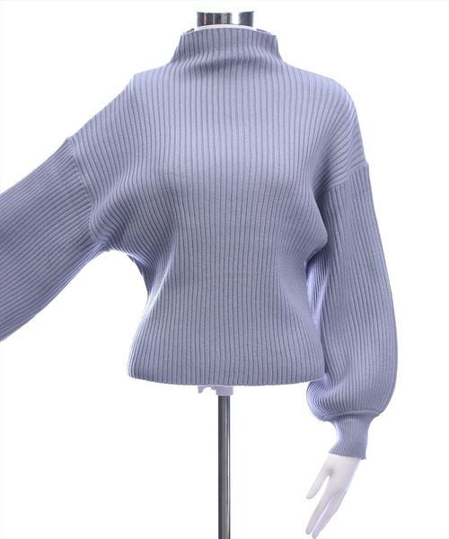 clear（クリア）の「ボトルネックゆるニットプルオーバー［大人 カジュアル 着回し力抜群］≪新色追加≫（ニット/セーター・レディース・ボルドー/アイボリー/ブラック/ブルーグレー/ライトグレー/ピンクベージュ/サックスブルー・F）」の13枚目の写真