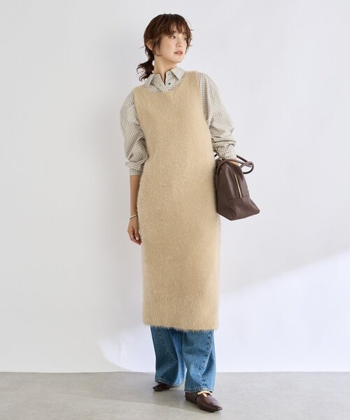 RIVE DROITE（リヴドロワ）の「【華やかな印象に】2wayフェザーワンピース（ワンピース・レディース・ブラック/ベージュ・FREE）」の20枚目の写真