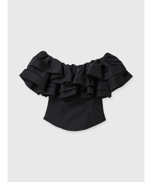セール】パフフリルオフショルダートップス（シャツ/ブラウス）｜EIMY