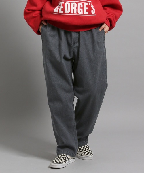 GEORGE'S（ジョージズ）の「ストレートテーパーデニム2（デニムパンツ・メンズ・グレー/ブラック・MEDIUM/LARGE）」の10枚目の写真