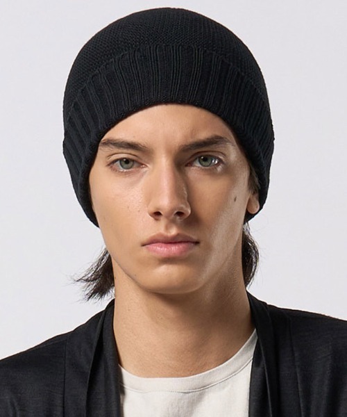wjk(ダヴルジェイケイ)の「mko13202- comfy 2-way knit watch ニット帽(8992 kn30h)(ニットキャップ/ビーニー・メンズ・ブラック/ベージュ/チャコール・FREE)」の12枚目の写真