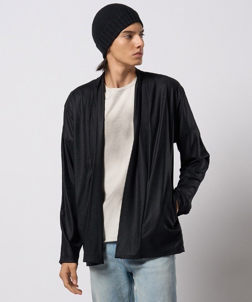 wjk(ダヴルジェイケイ)の「mko13202- comfy 2-way knit watch ニット帽(8992 kn30h)(ニットキャップ/ビーニー・メンズ・ブラック/ベージュ/チャコール・FREE)」の17枚目の写真