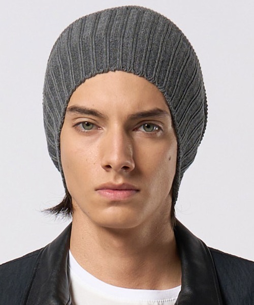 wjk(ダヴルジェイケイ)の「mko13202- comfy 2-way knit watch ニット帽(8992 kn30h)(ニットキャップ/ビーニー・メンズ・ブラック/ベージュ/チャコール・FREE)」の19枚目の写真