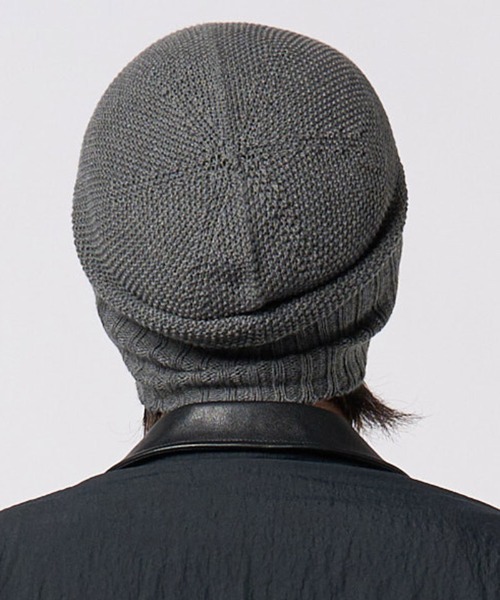 wjk(ダヴルジェイケイ)の「mko13202- comfy 2-way knit watch ニット帽(8992 kn30h)(ニットキャップ/ビーニー・メンズ・ブラック/ベージュ/チャコール・FREE)」の21枚目の写真