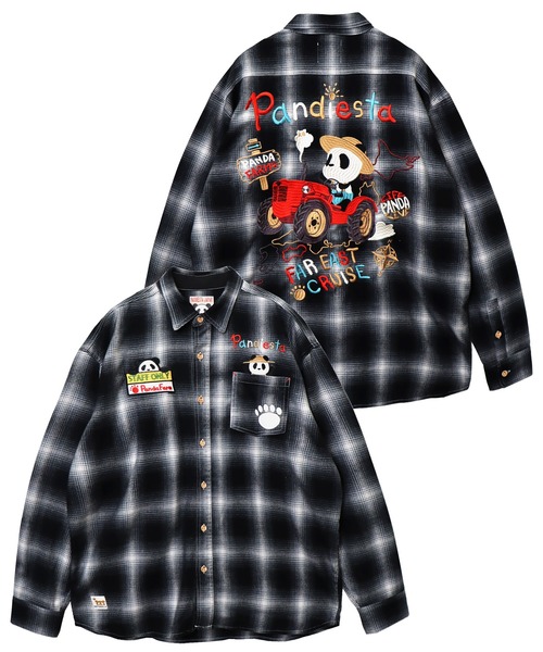 ファーマーズパンダ オンブレチェックシャツ(M2)