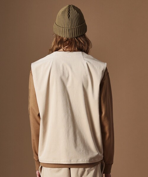 40ct&525(フォーティーカラッツアンドゴーニーゴ)の「【Sサイズ~】コーデュロイ4パッチポケットヴェスト(ベスト・メンズ・アイボリー/ブラック・02/03/01)」の22枚目の写真