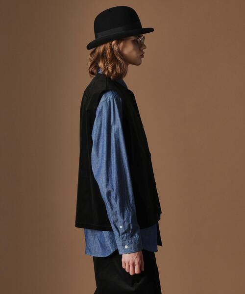 40ct&525(フォーティーカラッツアンドゴーニーゴ)の「【Sサイズ~】コーデュロイ4パッチポケットヴェスト(ベスト・メンズ・アイボリー/ブラック・02/03/01)」の5枚目の写真