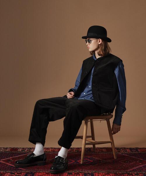 40ct&525(フォーティーカラッツアンドゴーニーゴ)の「【Sサイズ~】コーデュロイ4パッチポケットヴェスト(ベスト・メンズ・アイボリー/ブラック・02/03/01)」の4枚目の写真