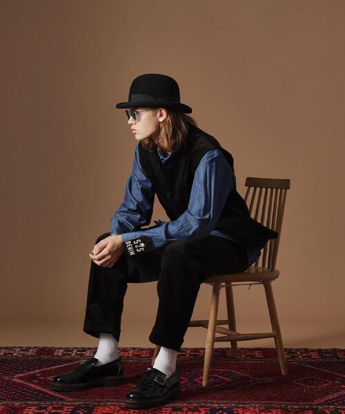 40ct&525(フォーティーカラッツアンドゴーニーゴ)の「【Sサイズ~】コーデュロイ4パッチポケットヴェスト(ベスト・メンズ・アイボリー/ブラック・02/03/01)」の7枚目の写真