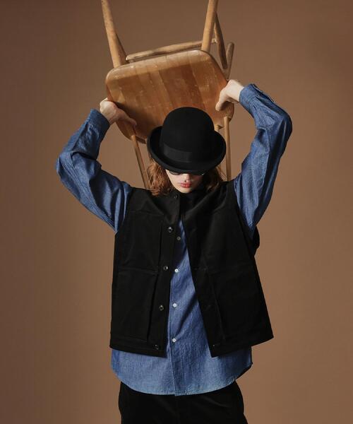 40ct&525(フォーティーカラッツアンドゴーニーゴ)の「【Sサイズ~】コーデュロイ4パッチポケットヴェスト(ベスト・メンズ・アイボリー/ブラック・02/03/01)」の14枚目の写真