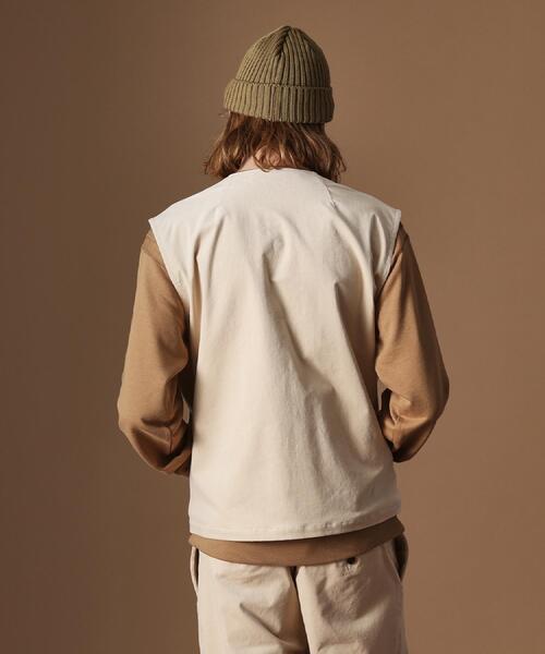 40ct&525(フォーティーカラッツアンドゴーニーゴ)の「【Sサイズ~】コーデュロイ4パッチポケットヴェスト(ベスト・メンズ・アイボリー/ブラック・02/03/01)」の17枚目の写真