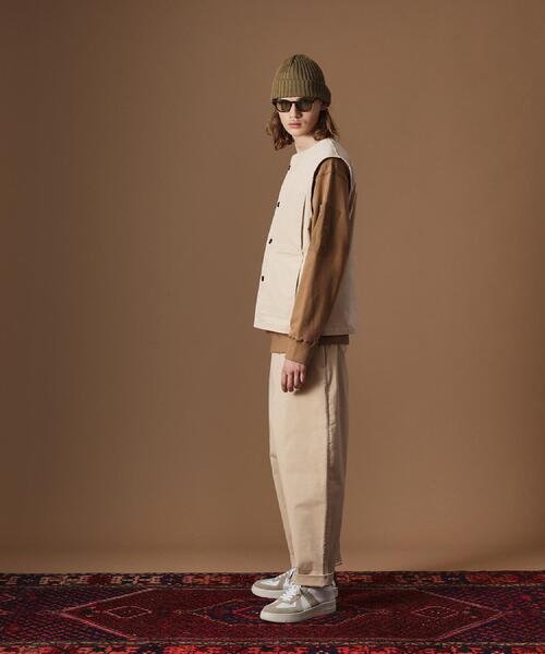 40ct&525(フォーティーカラッツアンドゴーニーゴ)の「【Sサイズ~】コーデュロイ4パッチポケットヴェスト(ベスト・メンズ・アイボリー/ブラック・02/03/01)」の21枚目の写真