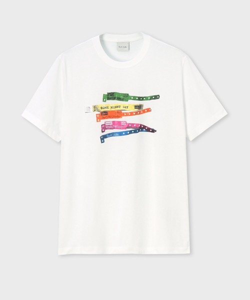 Paul Smith（ポールスミス）の「Paul Smith × Oasis リストバンド Tシャツ / 253738 011R（Tシャツ/カットソー・メンズ・ホワイト・X-SMALL/SMALL/MEDIUM/LARGE/X-LARGE）」の5枚目の写真