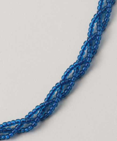 JOURNAL STANDARD relume（ジャーナルスタンダード　レリューム）の「RELUME 3レンガラスビーズネックレス（ネックレス・レディース・ブラウン/ブラック/ブルー/シルバー・FREE）」の10枚目の写真