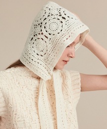 YENNA（イェンナ）の「【mella mila】WOOL CROCHET MUFFLER BALACLAVA（キャップ・レディース）」