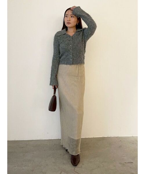 LAGUNAMOON（ラグナムーン）の「ヘアリーカラーカーデニットプルオーバー（カーディガン/ボレロ・レディース・グレー/ブルー/アイボリー・FREE）」の7枚目の写真