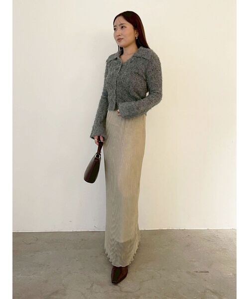 LAGUNAMOON（ラグナムーン）の「ヘアリーカラーカーデニットプルオーバー（カーディガン/ボレロ・レディース・グレー/ブルー/アイボリー・FREE）」の8枚目の写真