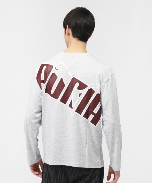 PUMA(プーマ)の「プーマ PUMA LOGO LAB MX LS Tシャツ_(Tシャツ/カットソー・メンズ・ブラック/グレー・M/LL/L)」の4枚目の写真