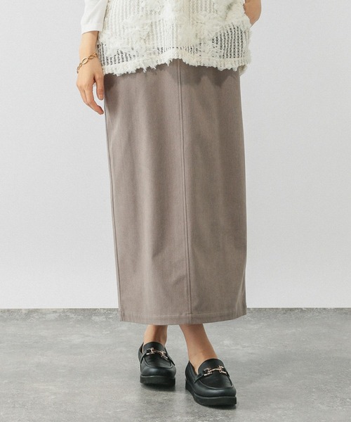 GLOBAL WORK（グローバルワーク）の「イージーケアコーデュロイスカート/575181（スカート・レディース・ブラウン系その他6/グレー系その他/ダークブラウン/ダークグレー/ベージュ系その他3/ワインレッド・SMALL/LARGE/MEDIUM）」の4枚目の写真