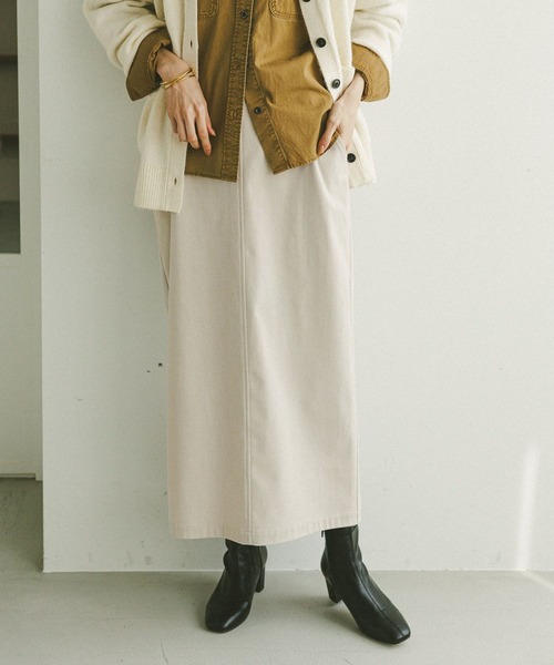 GLOBAL WORK（グローバルワーク）の「イージーケアコーデュロイスカート/575181（スカート・レディース・ブラウン系その他6/グレー系その他/ダークブラウン/ダークグレー/ベージュ系その他3/ワインレッド・SMALL/LARGE/MEDIUM）」の15枚目の写真