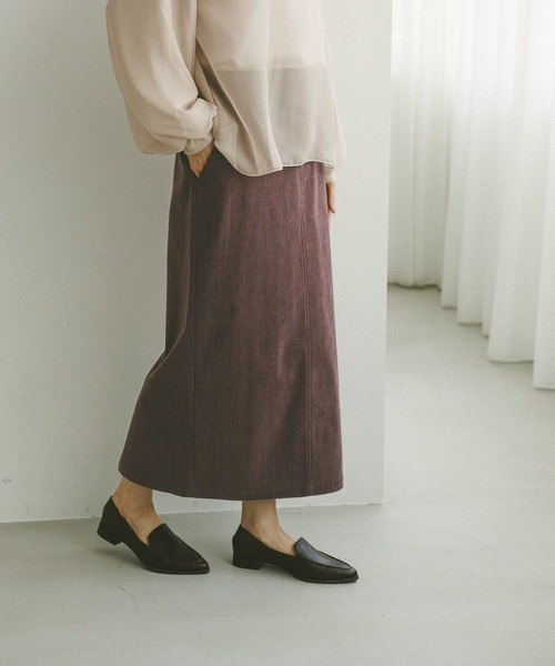 GLOBAL WORK（グローバルワーク）の「イージーケアコーデュロイスカート/575181（スカート・レディース・ブラウン系その他6/グレー系その他/ダークブラウン/ダークグレー/ベージュ系その他3/ワインレッド・SMALL/LARGE/MEDIUM）」の9枚目の写真
