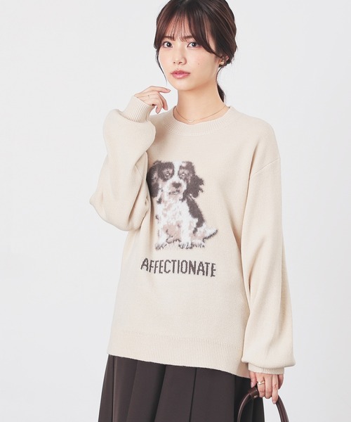アニマル柄ニット（ニット/セーター）｜Honeys（ハニーズ）の