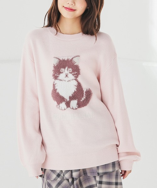 セール】アニマル柄ニット（ニット/セーター）｜Honeys（ハニーズ）の