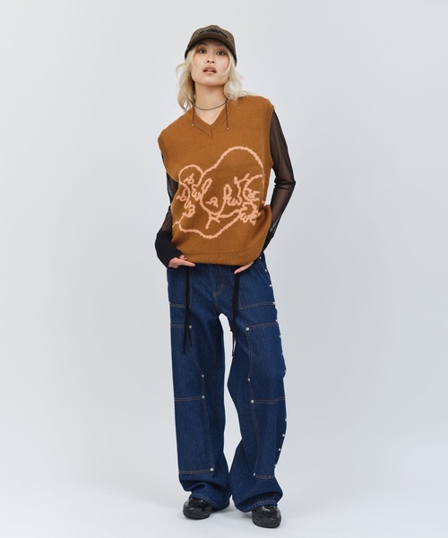 MARIA SAKURAI x atmos pink Ghost Knit Vest / マリア サクライ