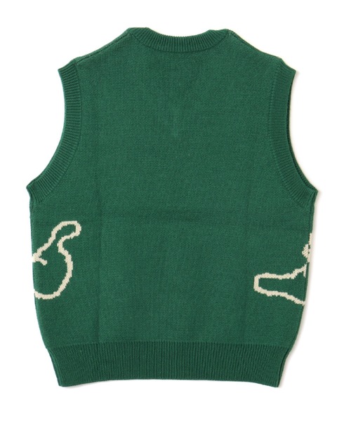 追加分◆ Milky Bear MARIA SAKURAI x atmos pink Ghost Knit Vest / マリア サクライ