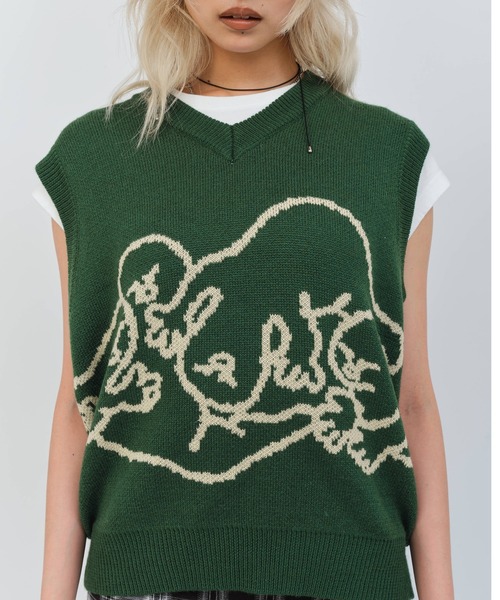 MARIA SAKURAI x atmos pink Ghost Knit Vest / マリア サクライ