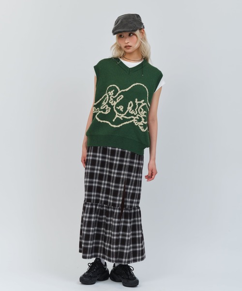 MARIA SAKURAI x atmos pink Ghost Knit Vest / マリア サクライ