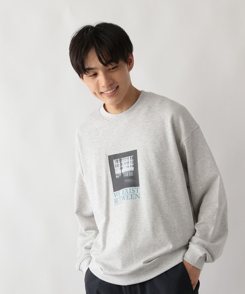 GLOBAL WORK（グローバルワーク）の「ソフトタッチスウェット/ロゴ/580798（スウェット・メンズ・ブラック/カーキ/ワインレッド/グレー/グレー系その他4/ホワイト・SMALL/MEDIUM/LARGE/X-LARGE）」の4枚目の写真