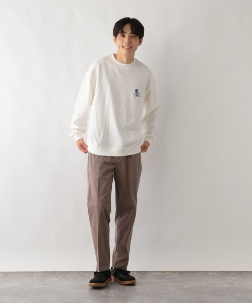 GLOBAL WORK（グローバルワーク）の「ソフトタッチスウェット/ロゴ/580798（スウェット・メンズ・ブラック/カーキ/ワインレッド/グレー/グレー系その他4/ホワイト・SMALL/MEDIUM/LARGE/X-LARGE）」の11枚目の写真