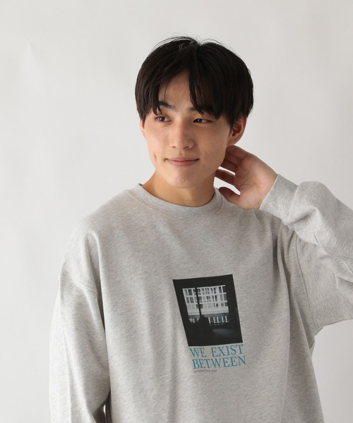 GLOBAL WORK（グローバルワーク）の「ソフトタッチスウェット/ロゴ/580798（スウェット・メンズ・ブラック/カーキ/ワインレッド/グレー/グレー系その他4/ホワイト・SMALL/MEDIUM/LARGE/X-LARGE）」の12枚目の写真