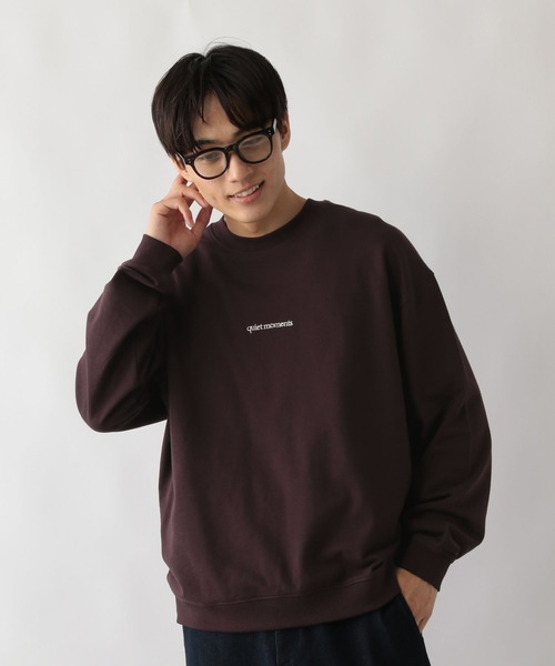GLOBAL WORK（グローバルワーク）の「ソフトタッチスウェット/ロゴ/580798（スウェット・メンズ・ブラック/カーキ/ワインレッド/グレー/グレー系その他4/ホワイト・SMALL/MEDIUM/LARGE/X-LARGE）」の10枚目の写真